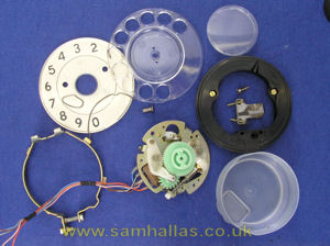 Fig 13: The dial taken apart