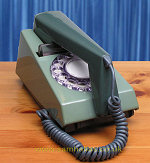 Trimphone with dial - green