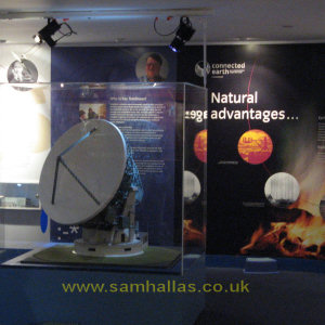Satellite dish display